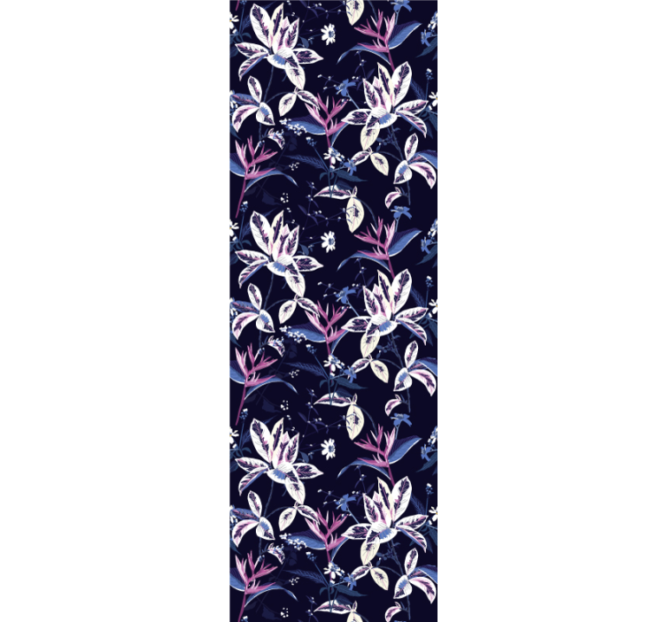 Regnbåge blommor tapet - Tenstickers