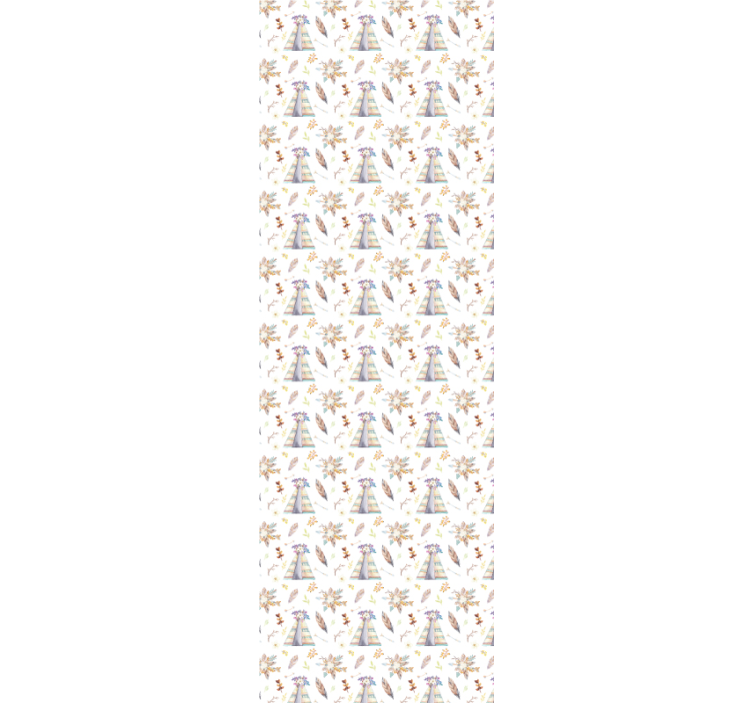 Tipi barnrum tapet - Tenstickers