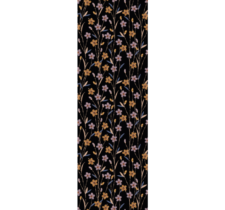 Blomma äng blomma tapeter - Tenstickers