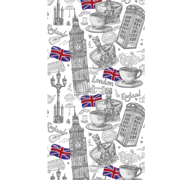 London element modern tapet - Tenstickers