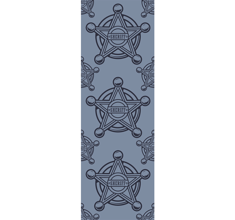 Sheriff stjärnmönster Tapet anpassningsbara - Tenstickers