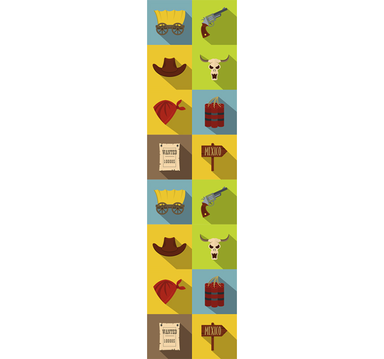 Cowboy kakel sovrum tapeter - Tenstickers