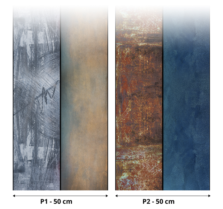 Vinterlandskap abstrakt tapet - Tenstickers