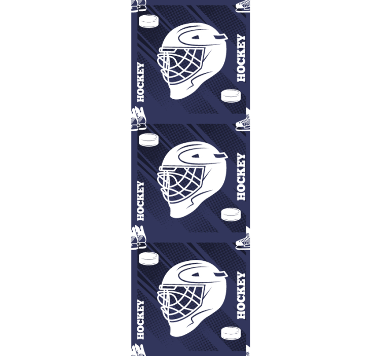 Hockey hjälm tonårs sovrum tapet - Tenstickers