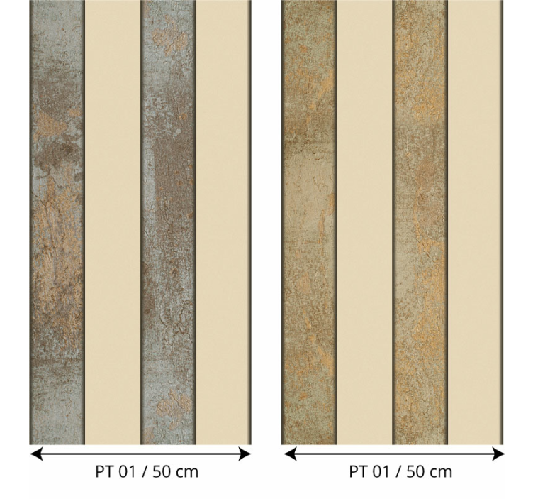 Styling av betong randig tapet - Tenstickers