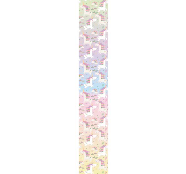 Akvarell unicorn barn tapeter - Tenstickers