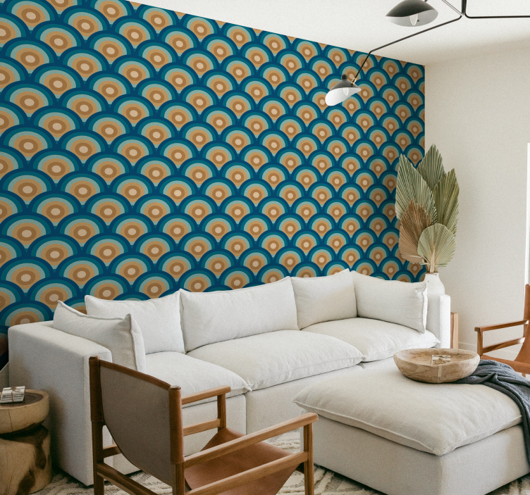 60-talscirklar vintage tapeter - Tenstickers