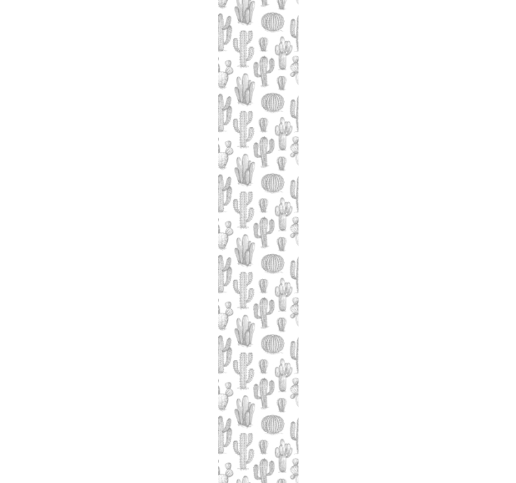 Kaktus och blommor vintage stil tapeter - Tenstickers