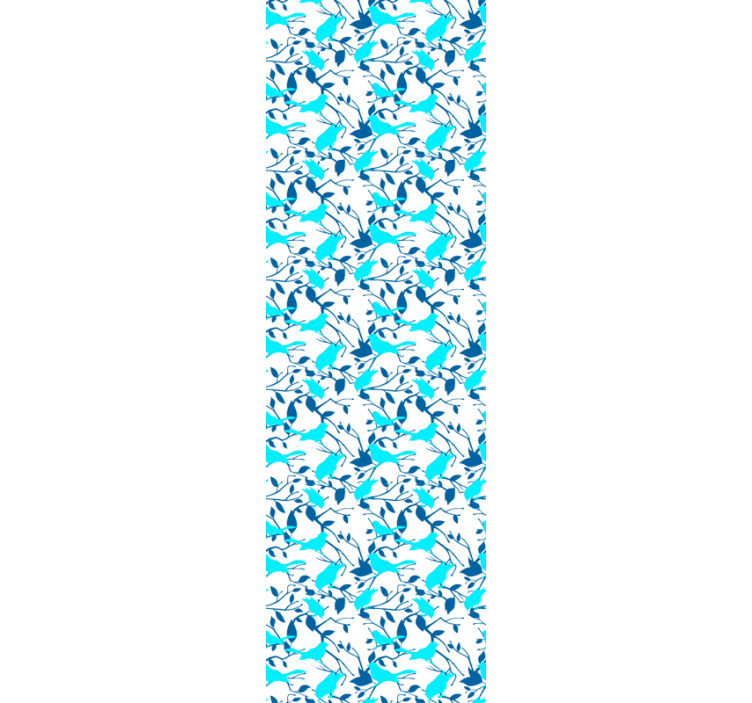 Fågel silhuett mönster Tapet blad - Tenstickers