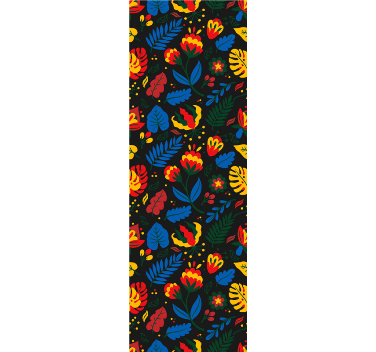 Blommönster Tapet prydnadsföremål - Tenstickers