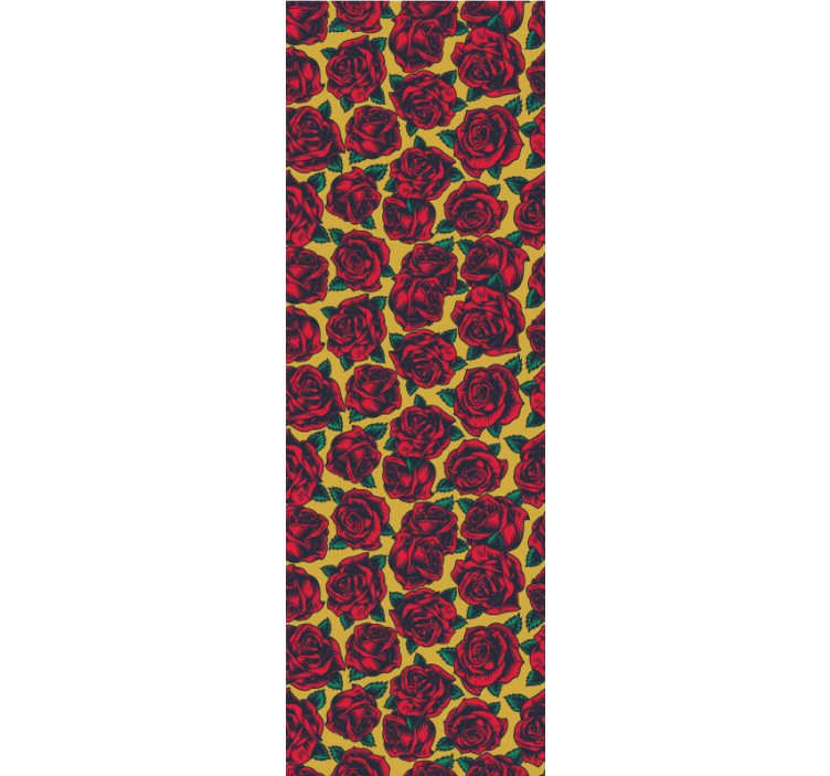 Rosa mönstrad design Tapet blommor - Tenstickers