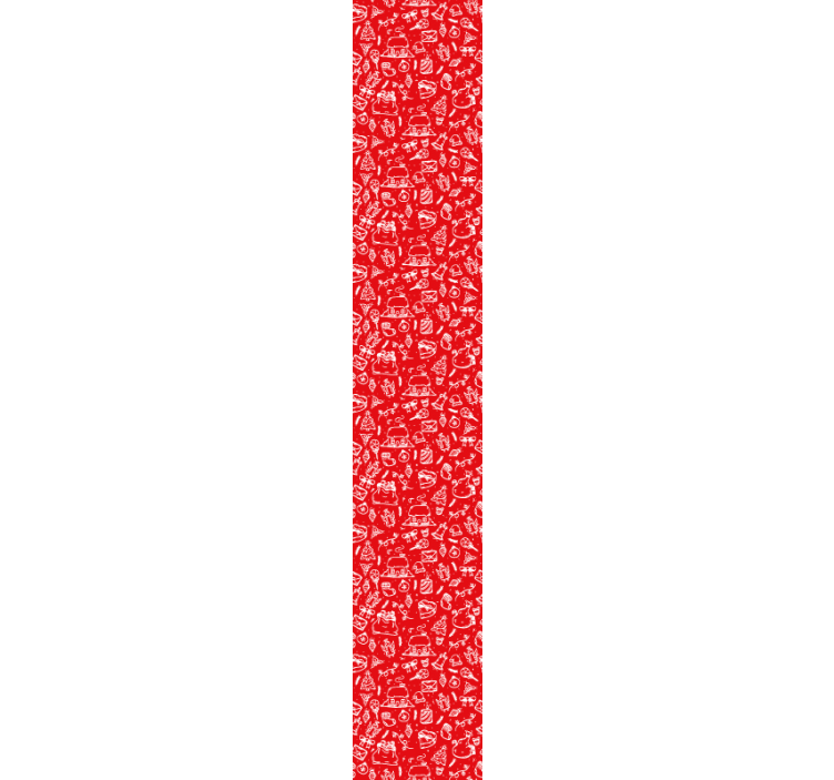 Rött blommönster tapet natur - Tenstickers