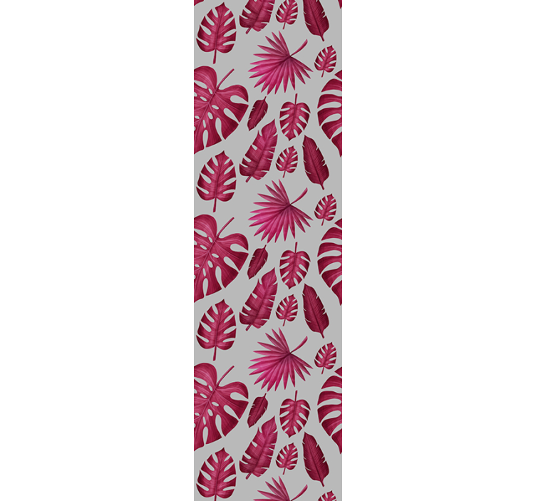 Tropiska löv mönster Tapet blad - Tenstickers