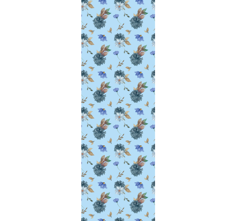 Blommönstrad design Tapet blommor - Tenstickers