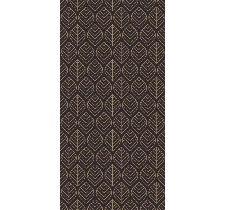 Abstrakta blad trycker abstrakt tapet - Tenstickers