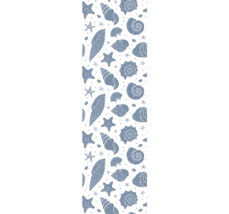 Marinblått mönster havet liv tapet - Tenstickers
