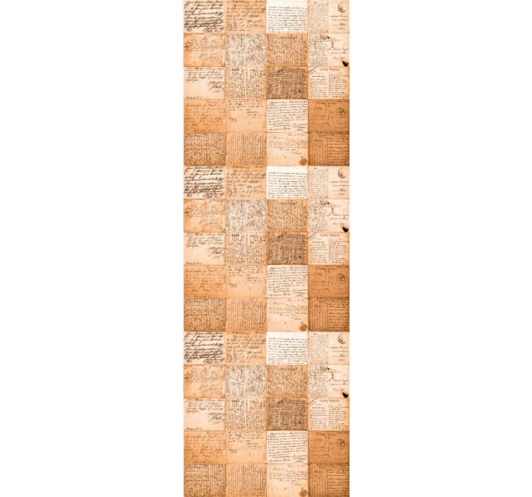 Manuskriptmönster Tapet andra vintage - Tenstickers