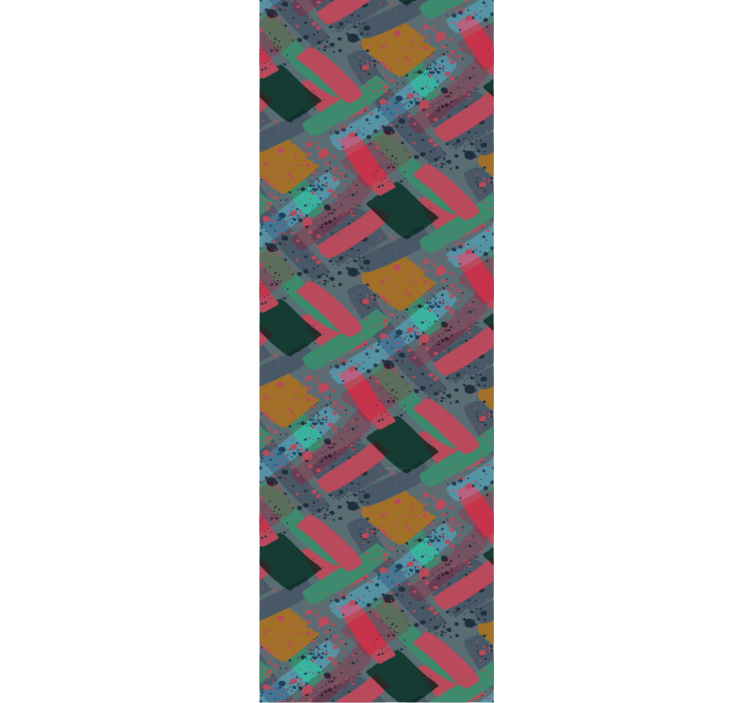 Geometrisk mönsterfusion tapet geometriska former - Tenstickers