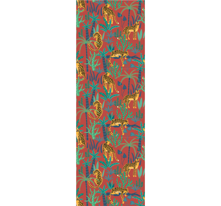 Tropisk djungel scen Dyr tapet - Tenstickers