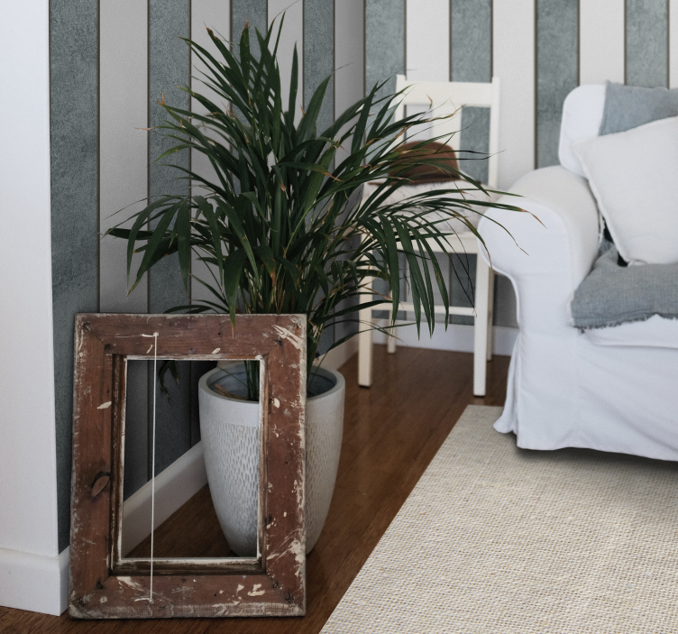 Snygg ansikte av betong randig tapet - Tenstickers