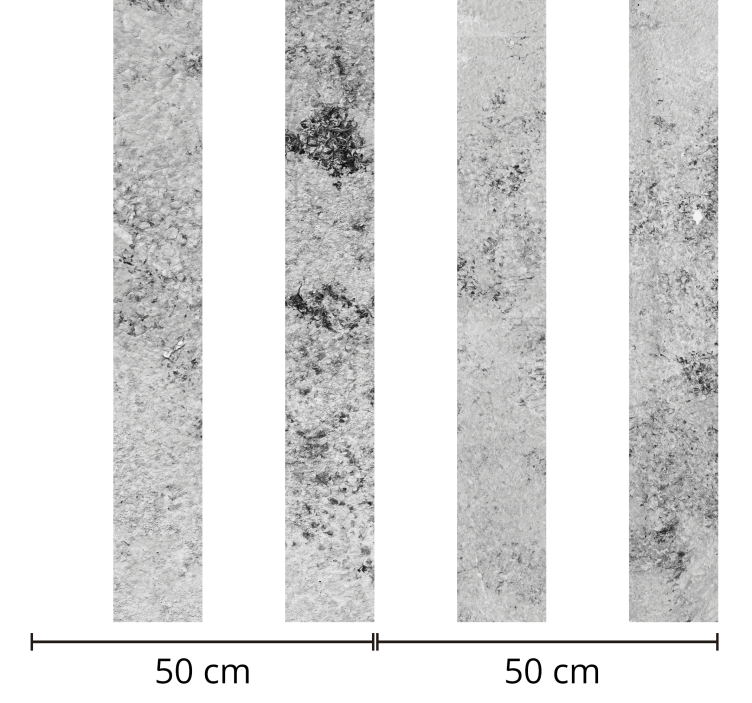 Grå randig betong texturerad tapet - Tenstickers