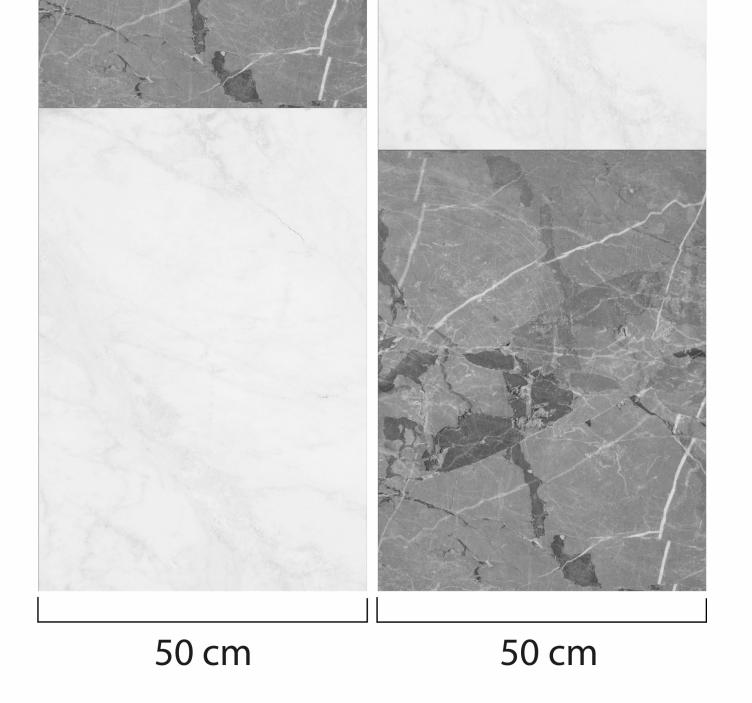 Elegant grå ådring Tapet marmor - Tenstickers