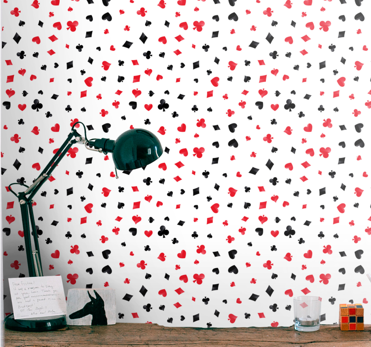 Ungdom tapeter spelkortsymboler - Tenstickers