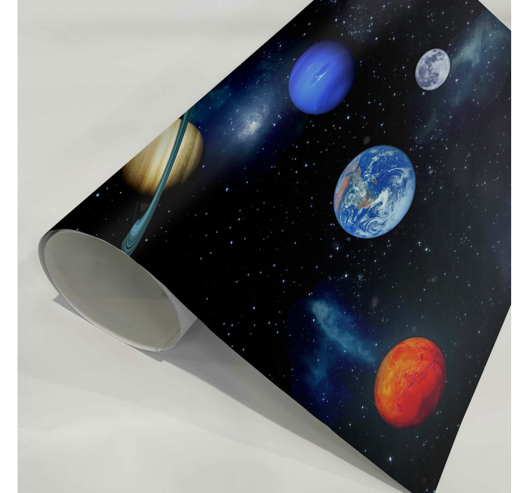 Kosmos rymdplaneter tapet stjärnor - Tenstickers