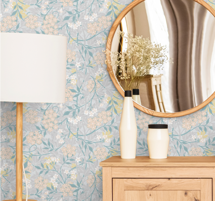 80 -tal blommigt elegant mönster vintage tapet - Tenstickers