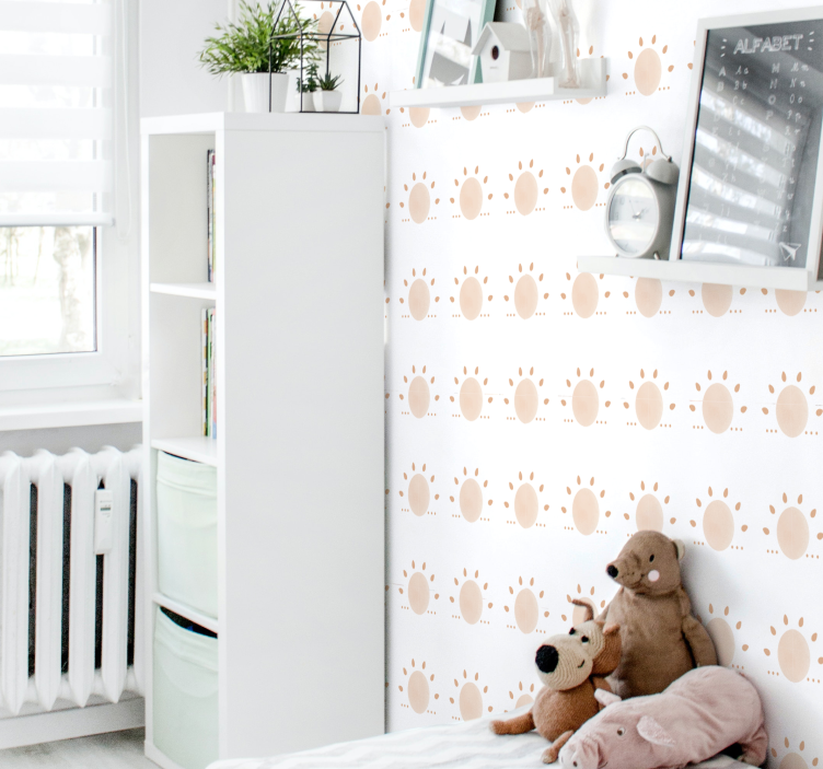 Abstrakt minimal sol abstrakt tapeter - Tenstickers