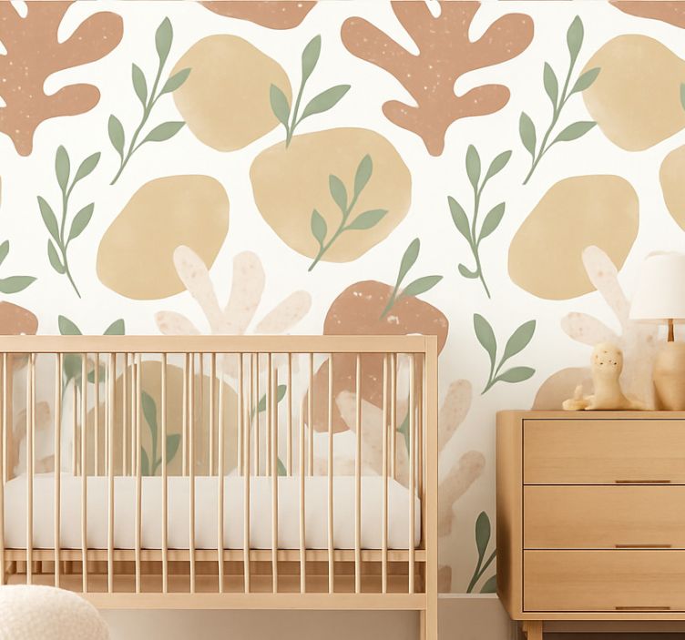 Abstrakt tapet jordens former - Tenstickers