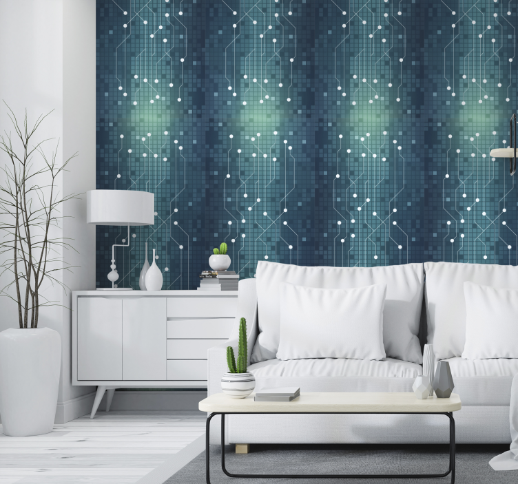 Abstrakt tunnelbana tapet - Tenstickers