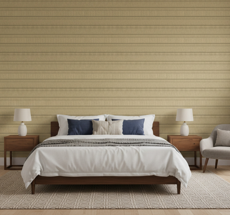 Äktenskap tapet beige ränder - Tenstickers