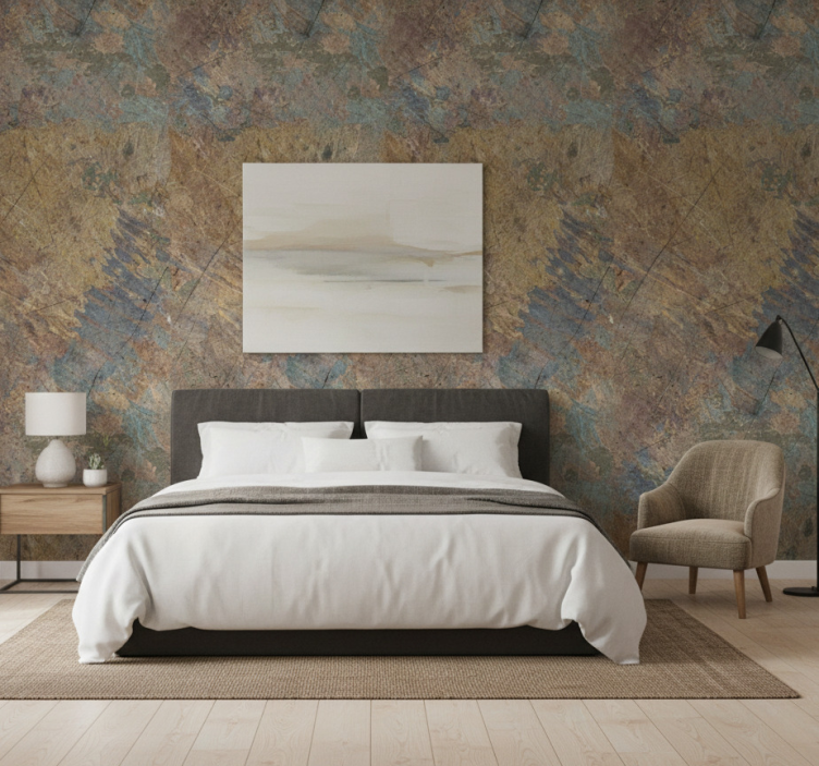 Äktenskap tapet betongeffekt industriell dekoration - Tenstickers