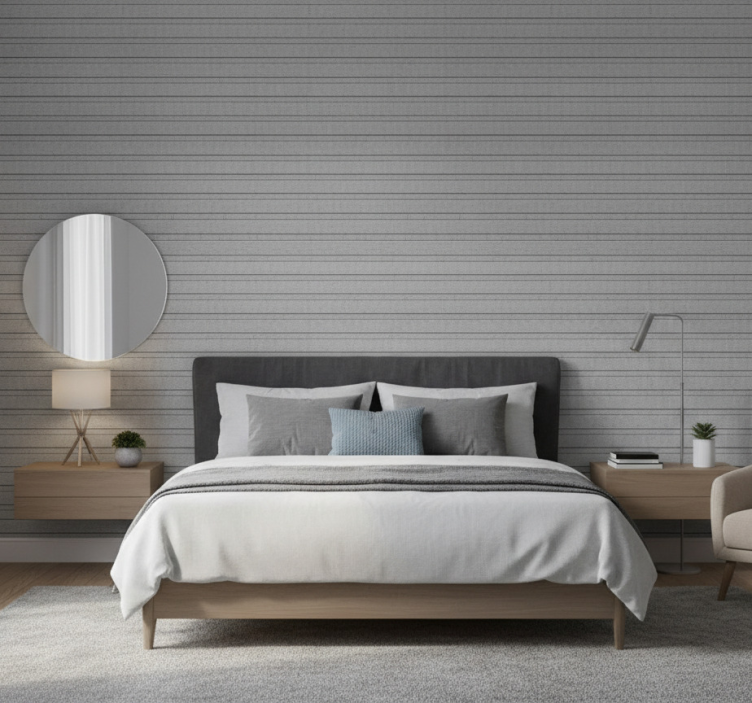 Äktenskap tapet grå ränder - Tenstickers