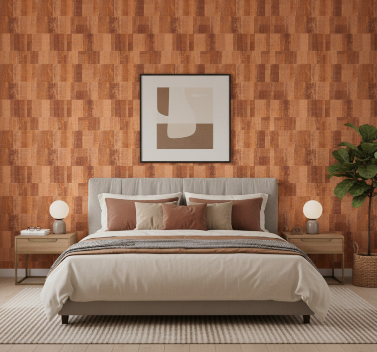 Äktenskap tapet i naturliga trä mönster - Tenstickers