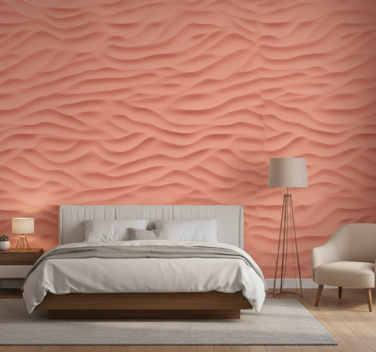 Äktenskap tapet ljus laxtextur - Tenstickers