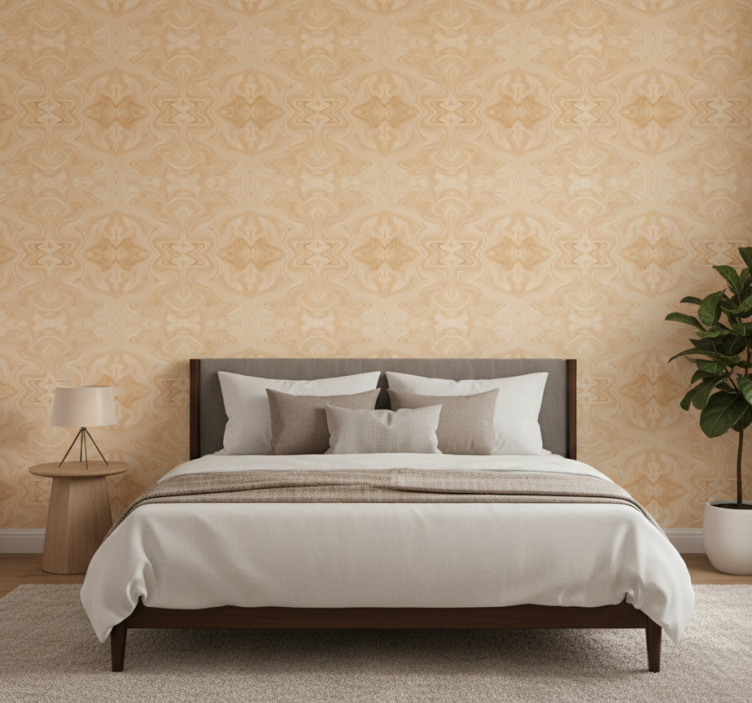 Äktenskap tapet med subtilt naturligt mönster - Tenstickers