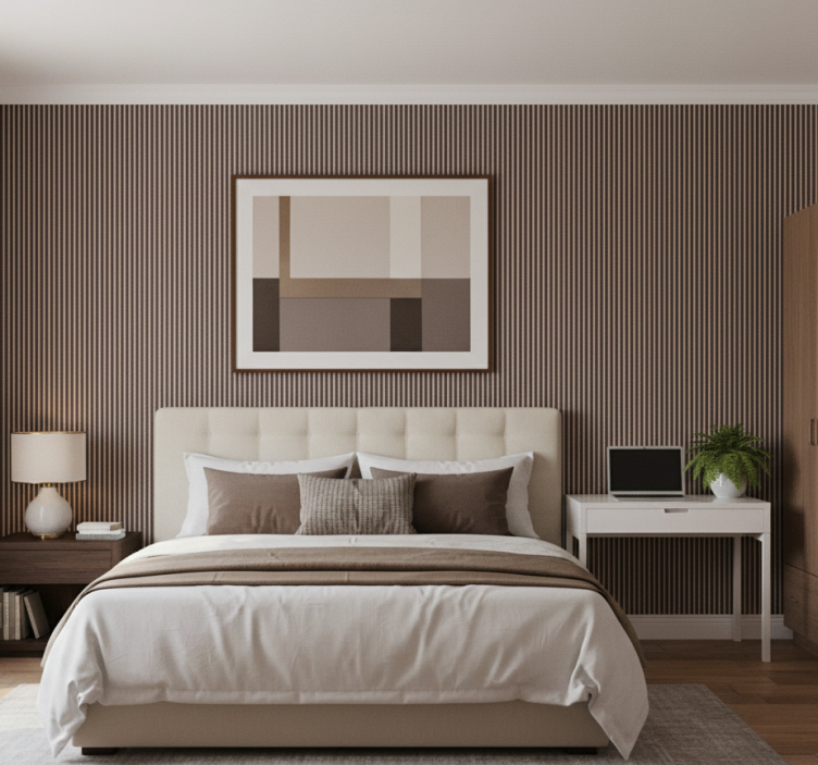 Äktenskap tapet med vertikala ränder - Tenstickers