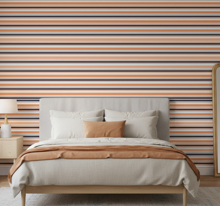 Äktenskap tapet randig designvariation - Tenstickers