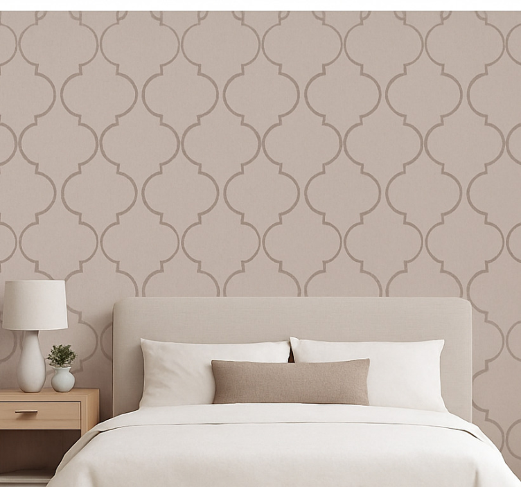 Äktenskap tapet taupe linne textur effekt - Tenstickers