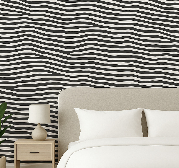 Äktenskap tapet zebra tryck textur - Tenstickers