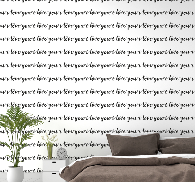 älska ditt liv brev tapet - Tenstickers