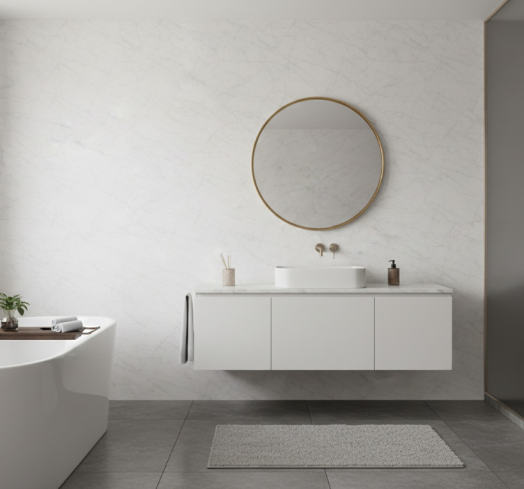 Badrumstapet i marmorstil - Tenstickers