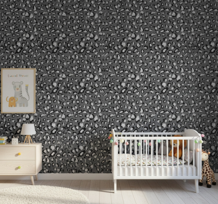 Barn tapet leopardprick stil - Tenstickers