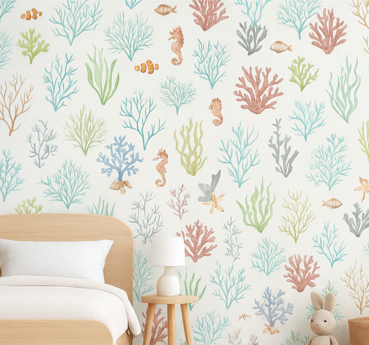 Barn tapet underwater coral - Tenstickers