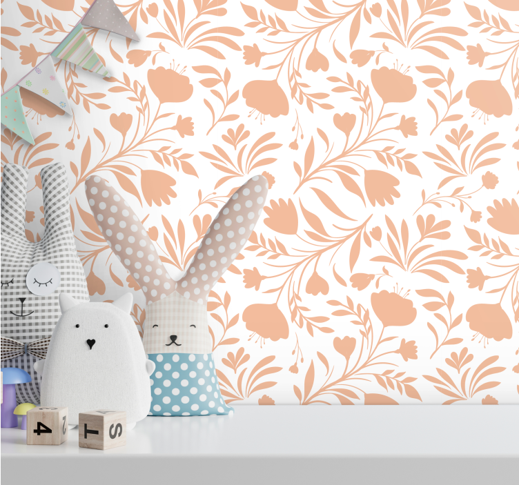 Blommiga vårvibbar Tapet blommor - Tenstickers