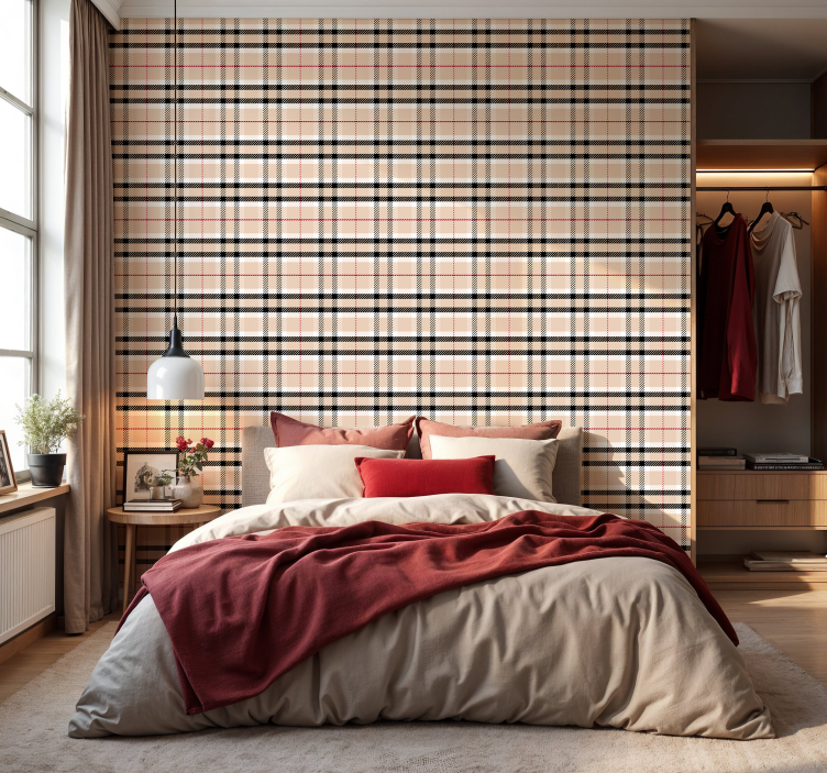 burberry tartan Äktenskap tapet - Tenstickers