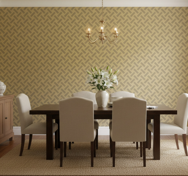 Chevron zigzag tapet matsal - Tenstickers