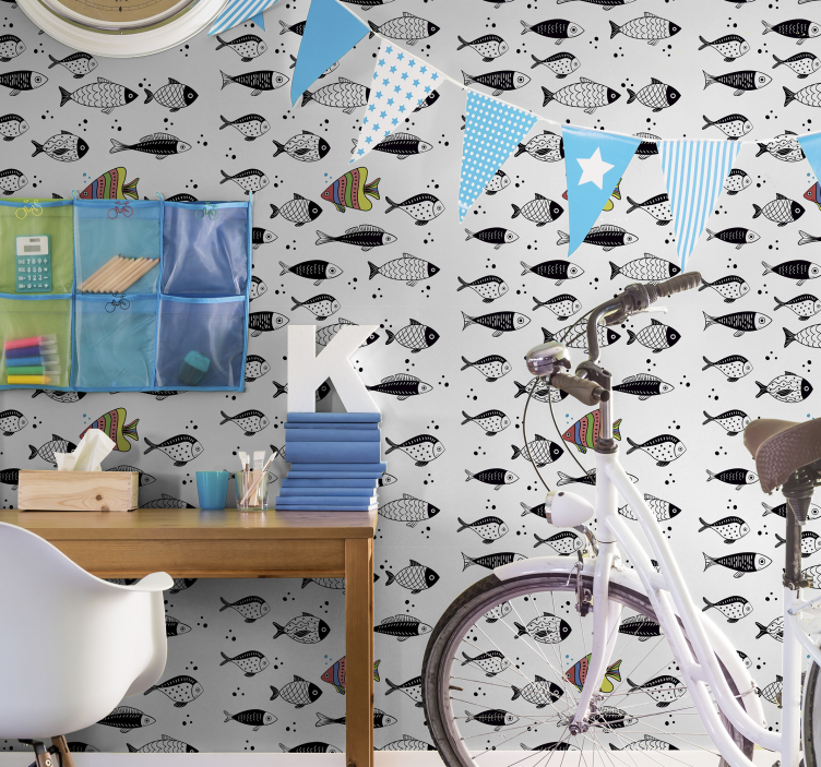 Motflöde djur tapeter - Tenstickers